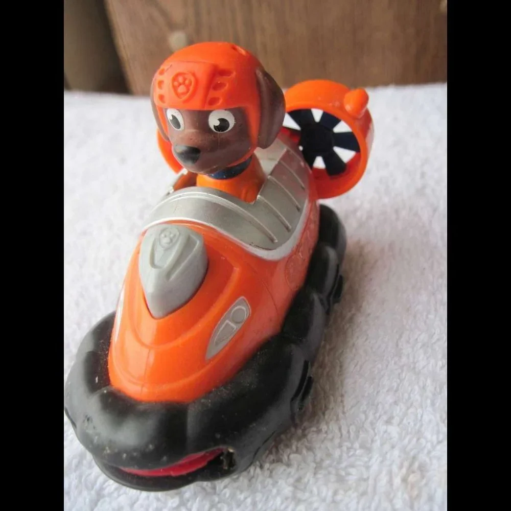 Paw Patrol Rescue Racer Zuma Hovercraft Tank Backpack Puppy NO Rescue Pet Plush!